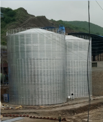 射洪粮食钢板仓的安装全过程不用热焊接